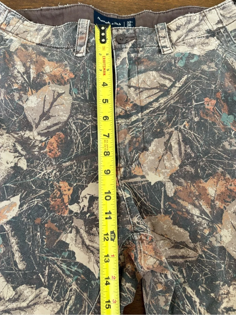 Abercrombie & Fitch Baggy Workwear Camo Carpenter Pants Men 32x28 (32x26.5) Y2K